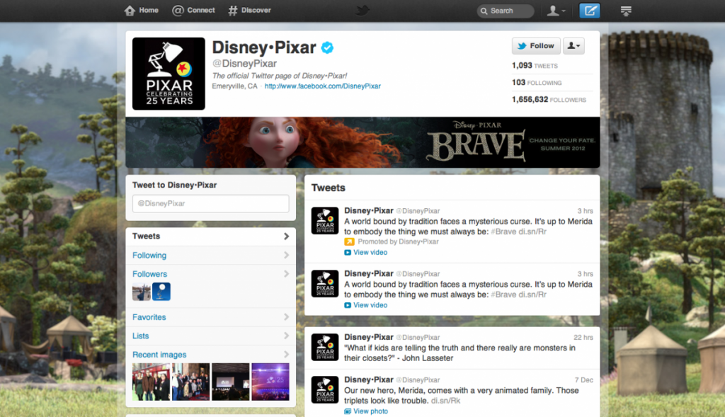 Disney Twitter Branded Page Disney Twitter Branded Page 1024x589 What is Twitter Brand Pages?