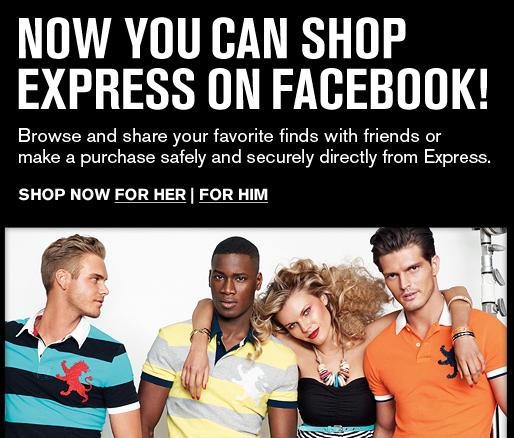 retail shopping on Facebook