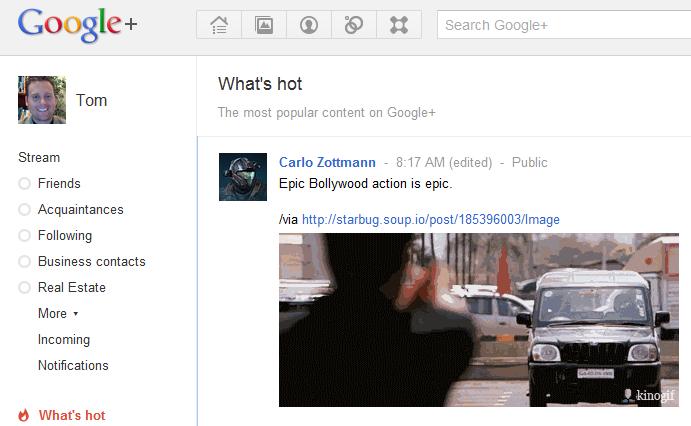 What’s Hot on Google+