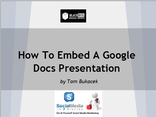 Google Docs Presentation
