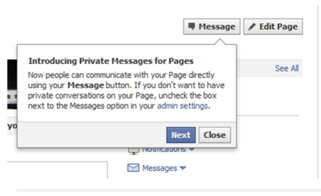 What is Private Messages for Facebook Fan Pages?