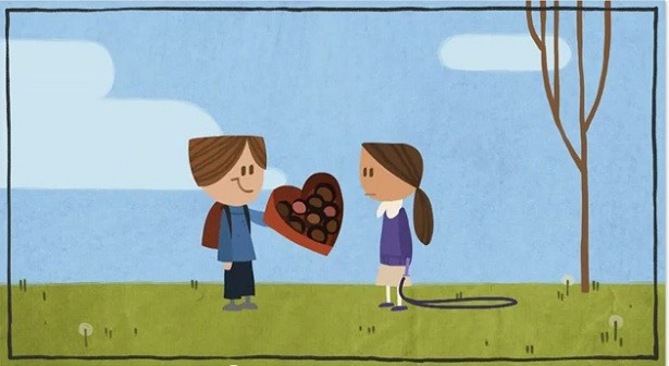 Valentine’s Google Doodle