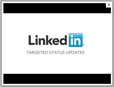 Linkedin targeted status updates